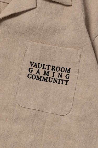 VGC OPEN COLLAR SHIRT / NATURAL - vaultroom 公式オンラインストア
