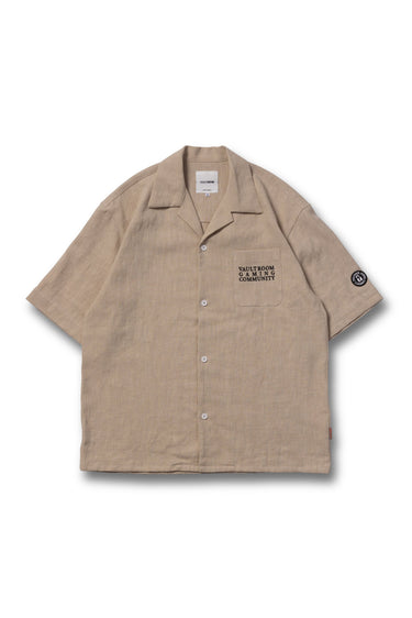 VGC OPEN COLLAR SHIRT / NATURAL - vaultroom 公式オンラインストア