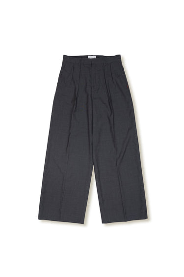 VGC WOOL WIDE SLACKS / CHARCOAL - vaultroom 公式オンラインストア