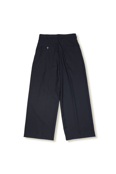 VGC WOOL WIDE SLACKS / DARK NAVY - vaultroom 公式オンラインストア