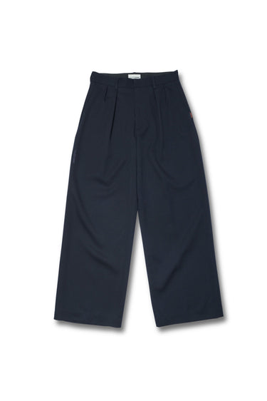 VGC WOOL WIDE SLACKS / NAVY - vaultroom 公式オンラインストア