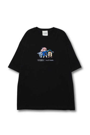 VR × nqrse × HAPPY TEE / BLACK - vaultroom 公式オンラインストア