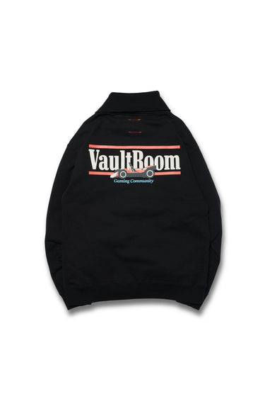 VR RACING HALF ZIP SWEAT / BLACK - vaultroom 公式オンラインストア