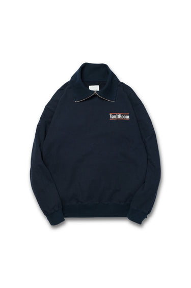 VR RACING HALF ZIP SWEAT / NAVY - vaultroom 公式オンラインストア