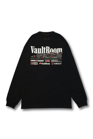 VR RACING L/S TEE / BLK - vaultroom 公式オンラインストア