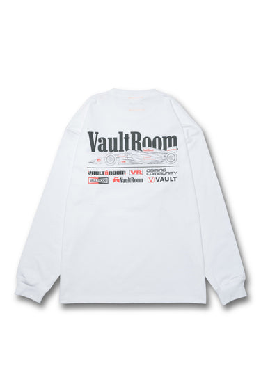 VR RACING L/S TEE / WHT - vaultroom 公式オンラインストア