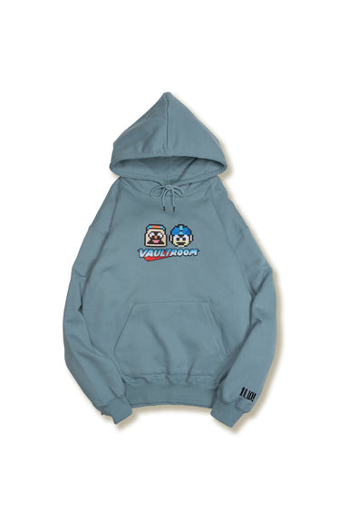VR × ROCKMAN HOODIE / DUSTY BLUE - vaultroom 公式オンラインストア