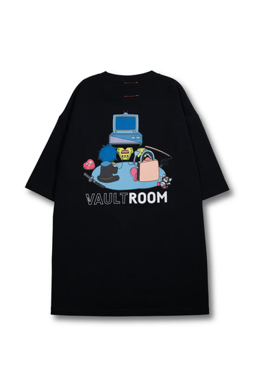 VR × VANILLA TEE / BLACK - vaultroom 公式オンラインストア