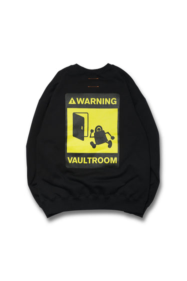 WARNING CREWNECK / BLACK - vaultroom 公式オンラインストア