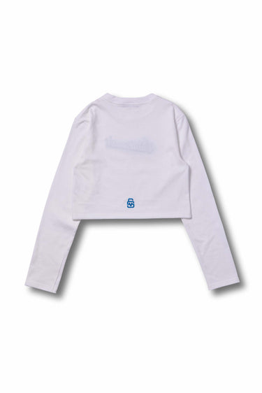 Women's SPARKLE LOGO CROPPED L/S TEE / WHT - vaultroom 公式オンラインストア