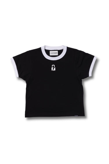 【Women's】KEY LOGO TRIM TEE / BLK×WHT - vaultroom 公式オンラインストア