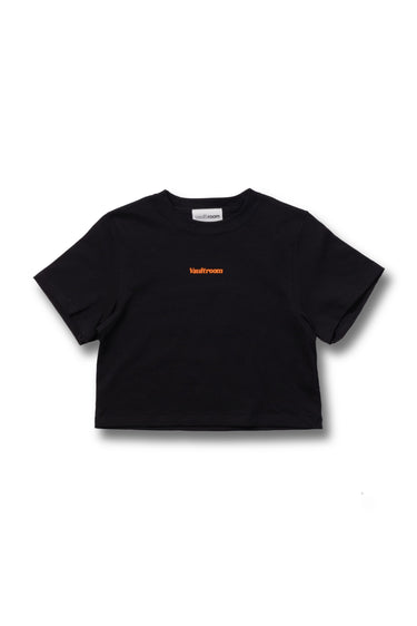 【Women's】SIGNATURE MINI CROPPED TEE / BLK - vaultroom 公式オンラインストア