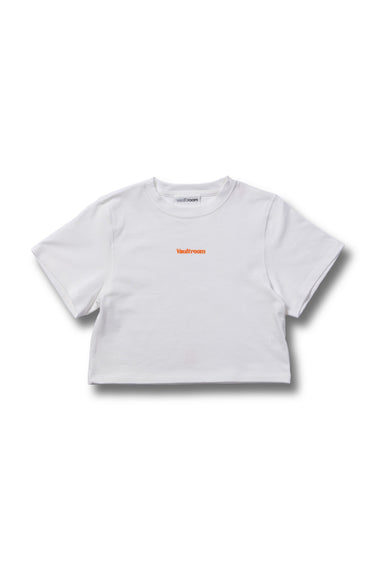 【Women's】SIGNATURE MINI CROPPED TEE / WHT - vaultroom 公式オンラインストア