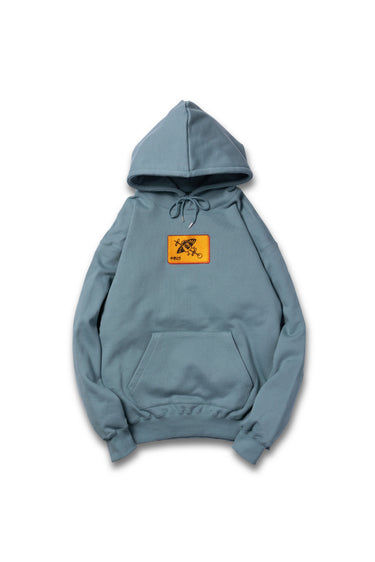 YAKITORI CARD HOODIE / DUSTY BLUE - vaultroom 公式オンラインストア