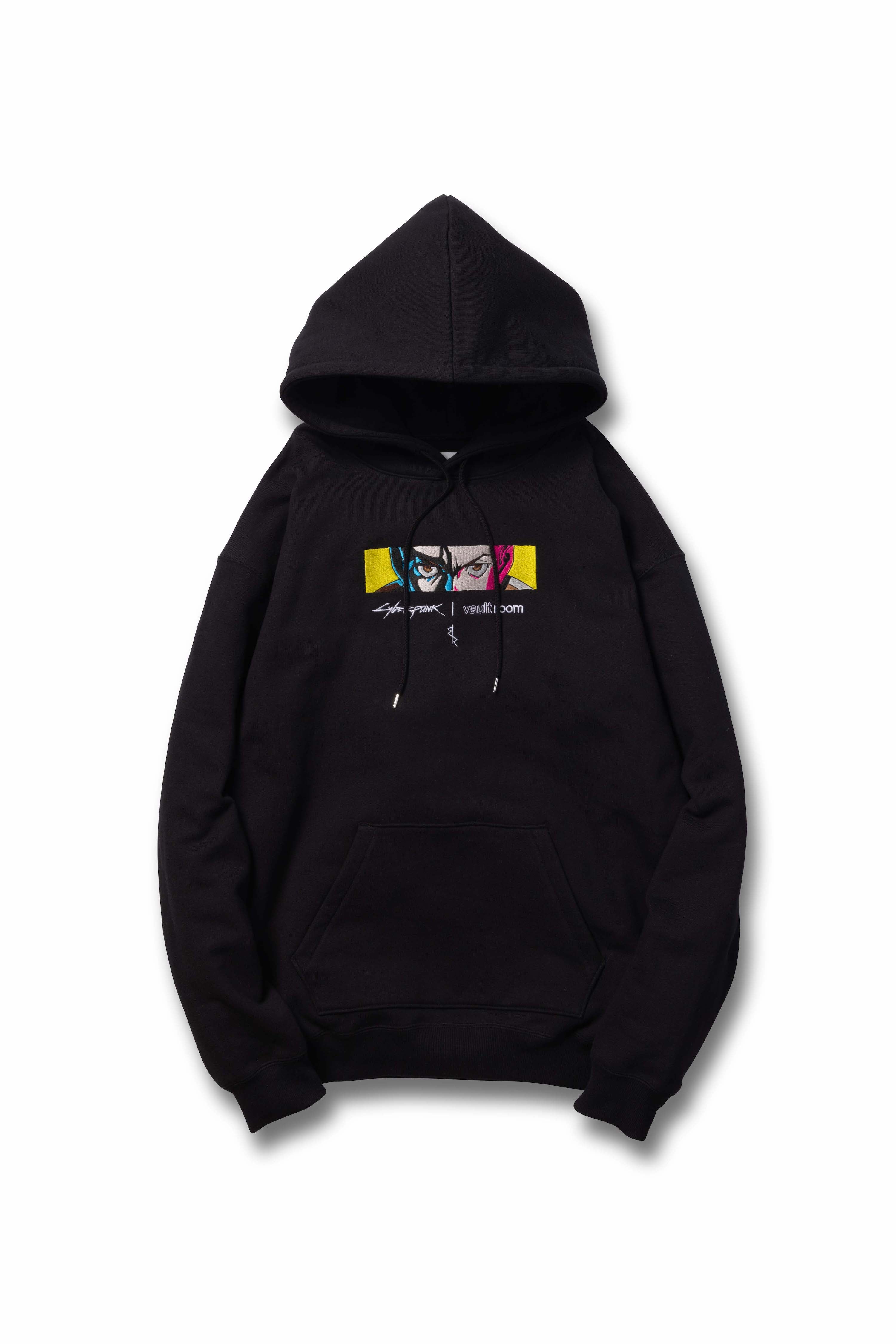 VR × CYBERPUNK DAVID HOODIE / BLK