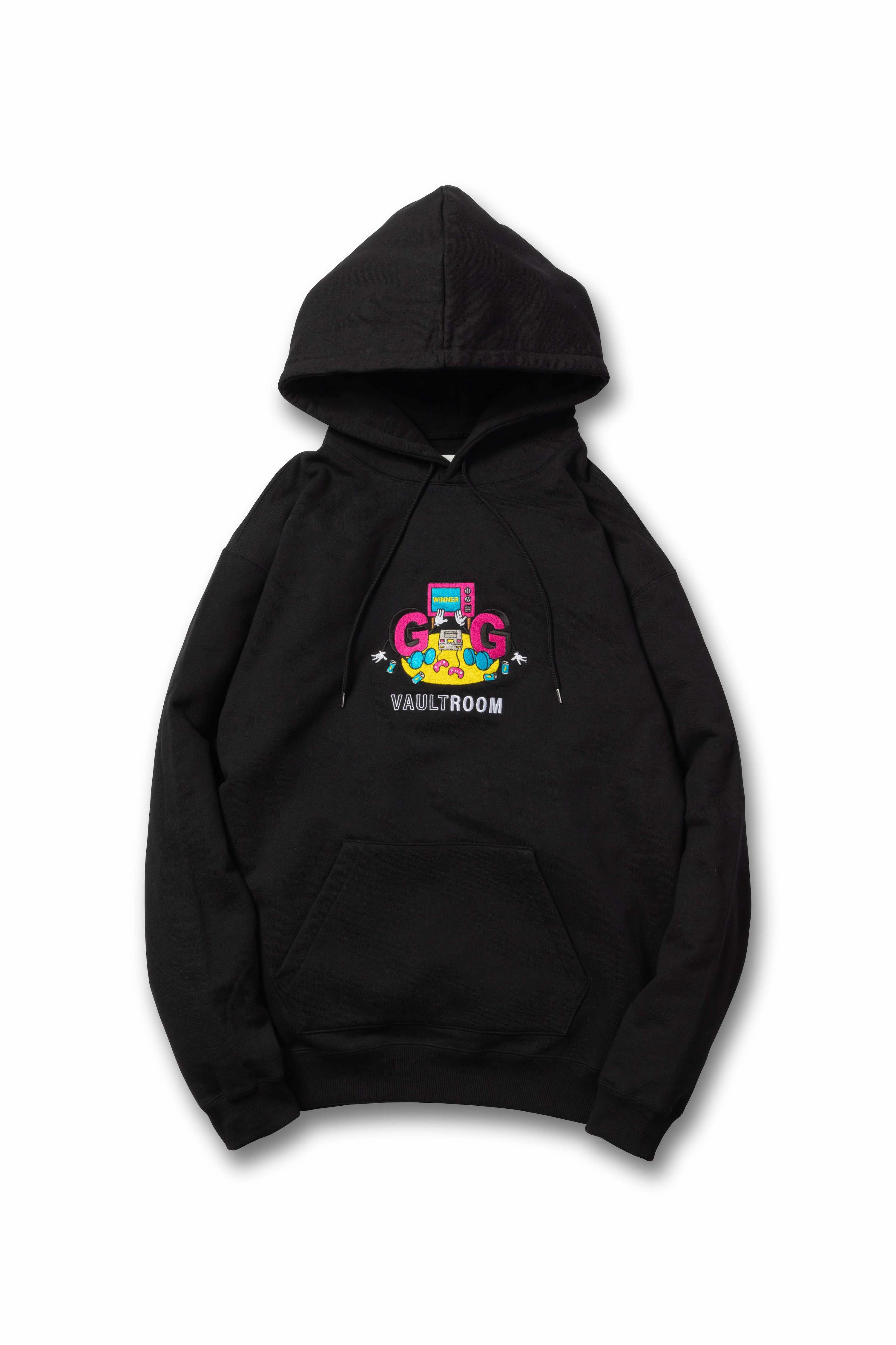 GG HOODIE / BLK パーカー　M  vaultroomボルトルーム