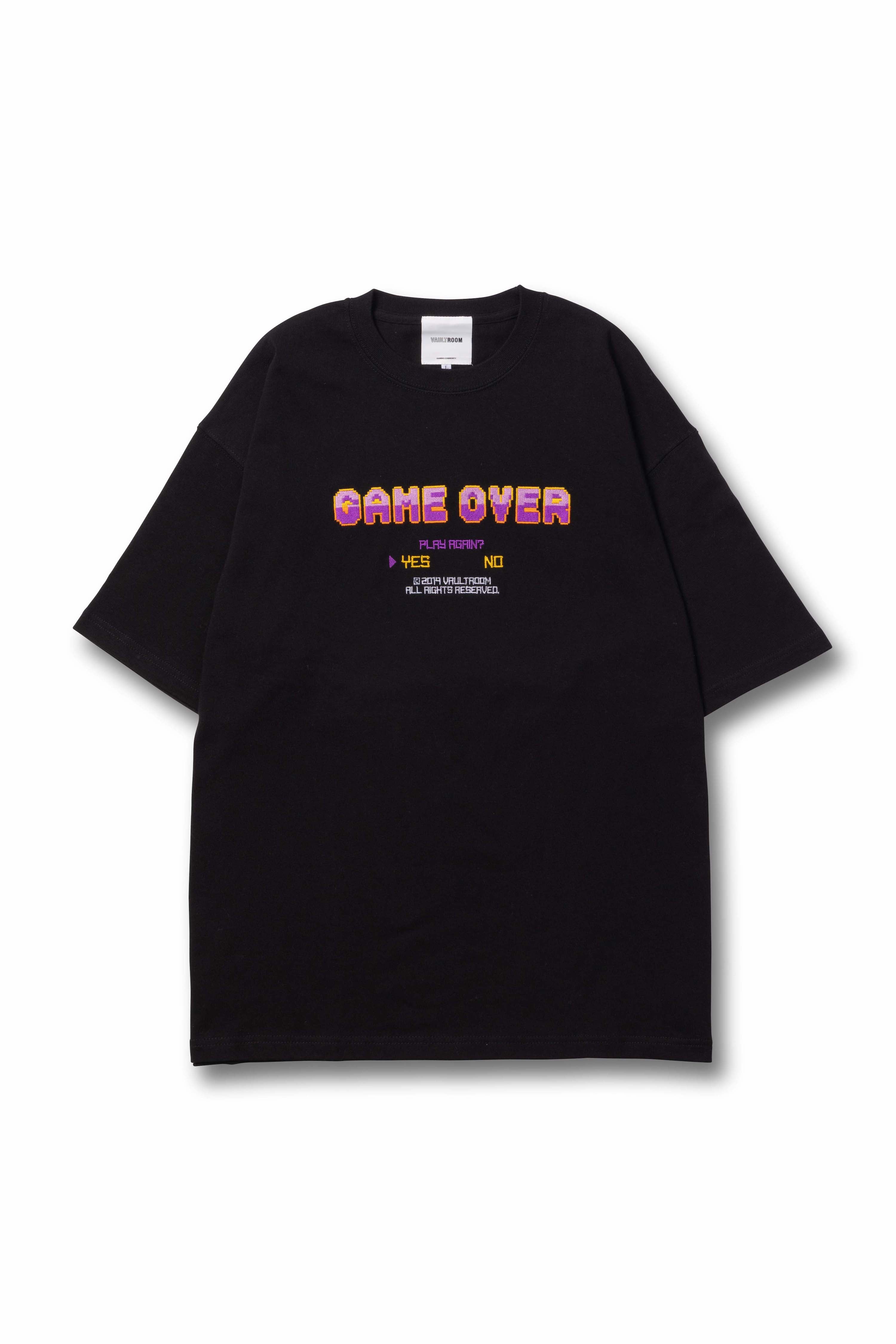 vaultroom GAME OVER TEE / BLK-