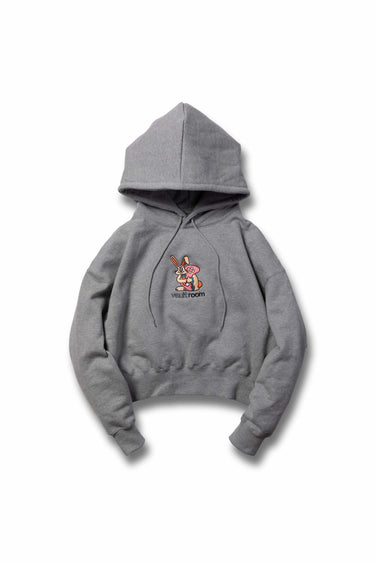 KEY RABBIT WOMEN'S CROPPED HOODIE / GRY - vaultroom 公式オンラインストア