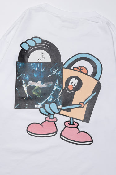 VR × FUJIKO RECORD TEE / WHITE