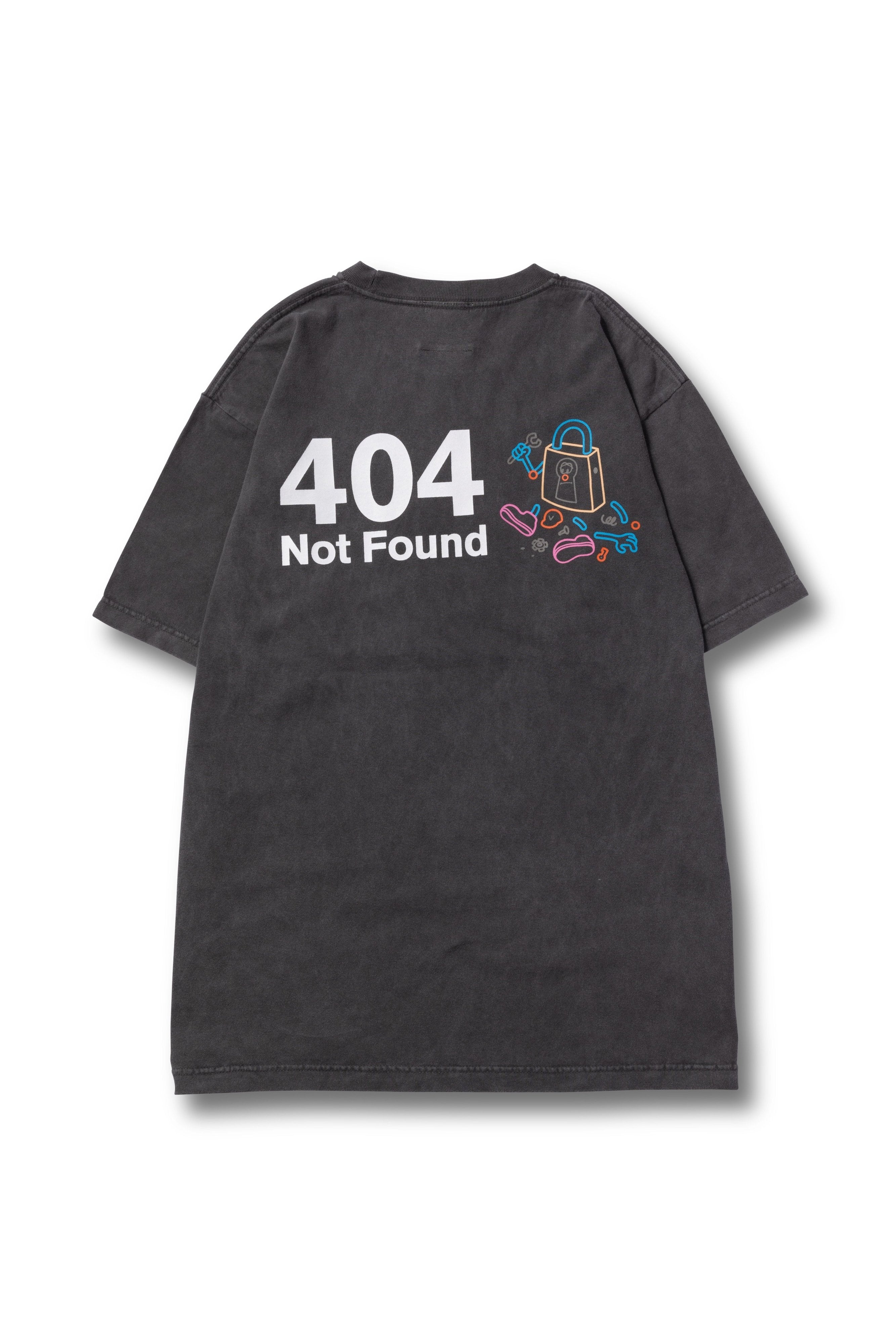 404 NOT FOUND TEE / CHARCOAL – vaultroom 公式オンラインストア
