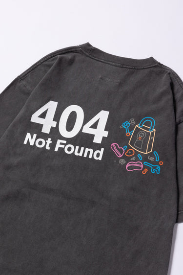 404 NOT FOUND TEE / CHARCOAL - vaultroom 公式オンラインストア