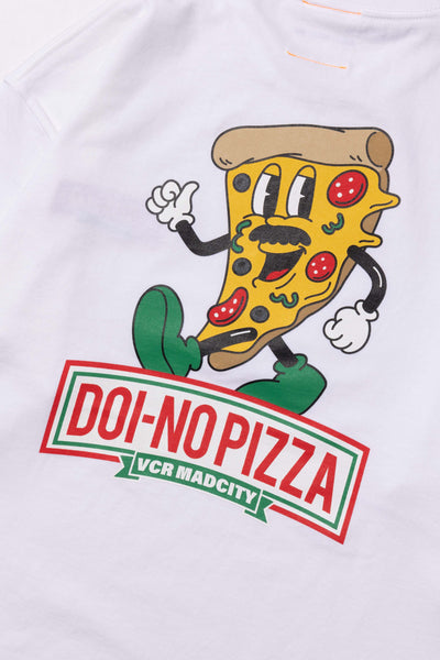 DOI-NO PIZZA TEE / WHT