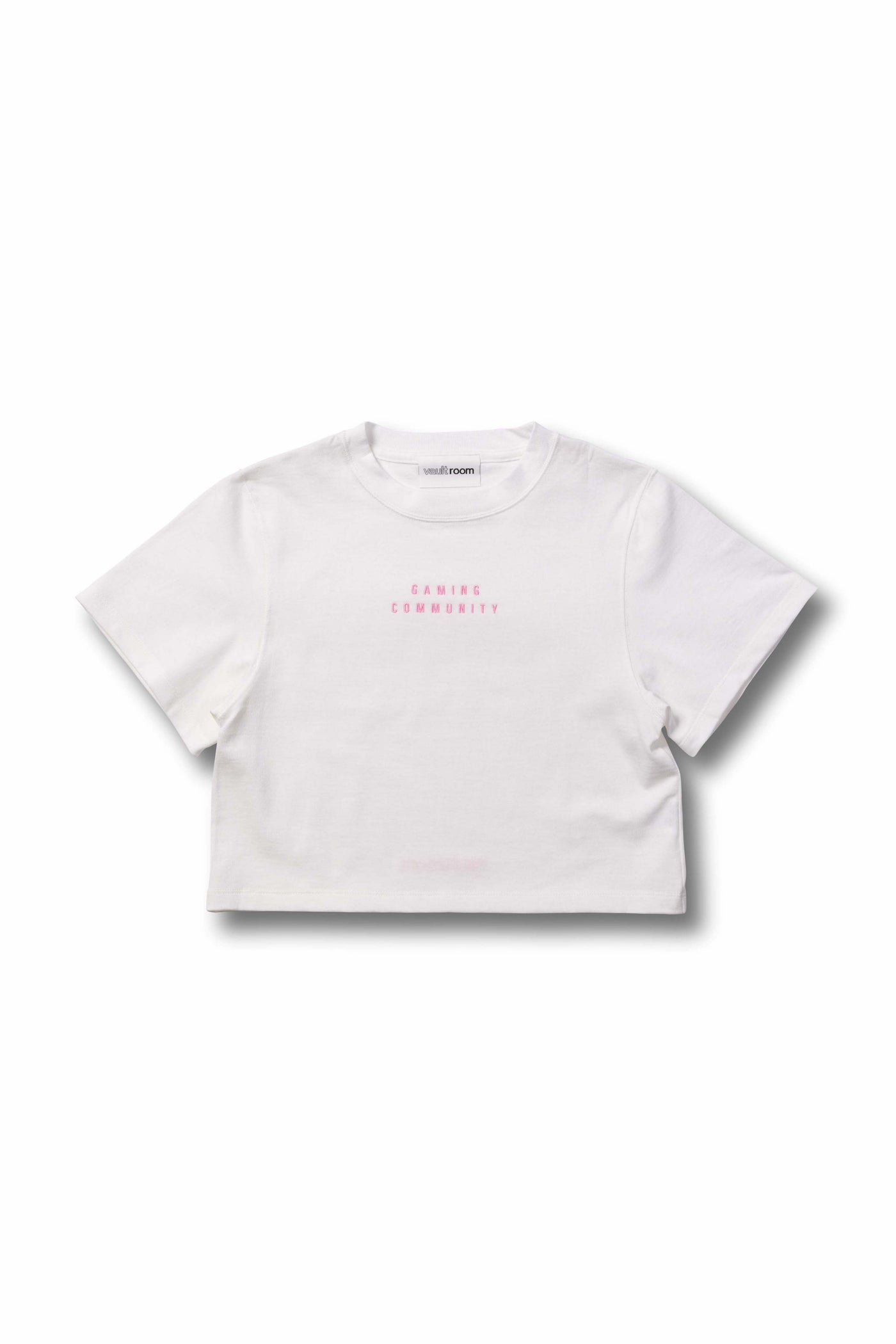 GAMING COMMUNITY MINI CROPPED TEE / WHT