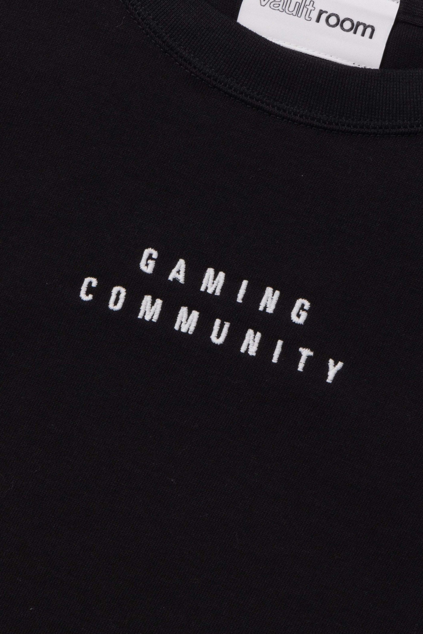 GAMING COMMUNITY MINI CROPPED TEE / BLK – VAULTROOM