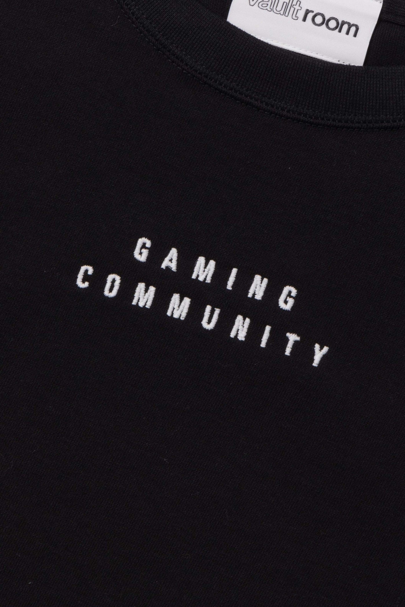 GAMING COMMUNITY MINI CROPPED TEE / BLK