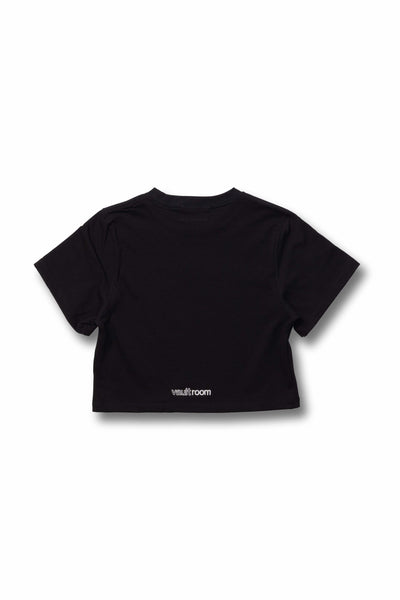 GAMING COMMUNITY MINI CROPPED TEE / BLK