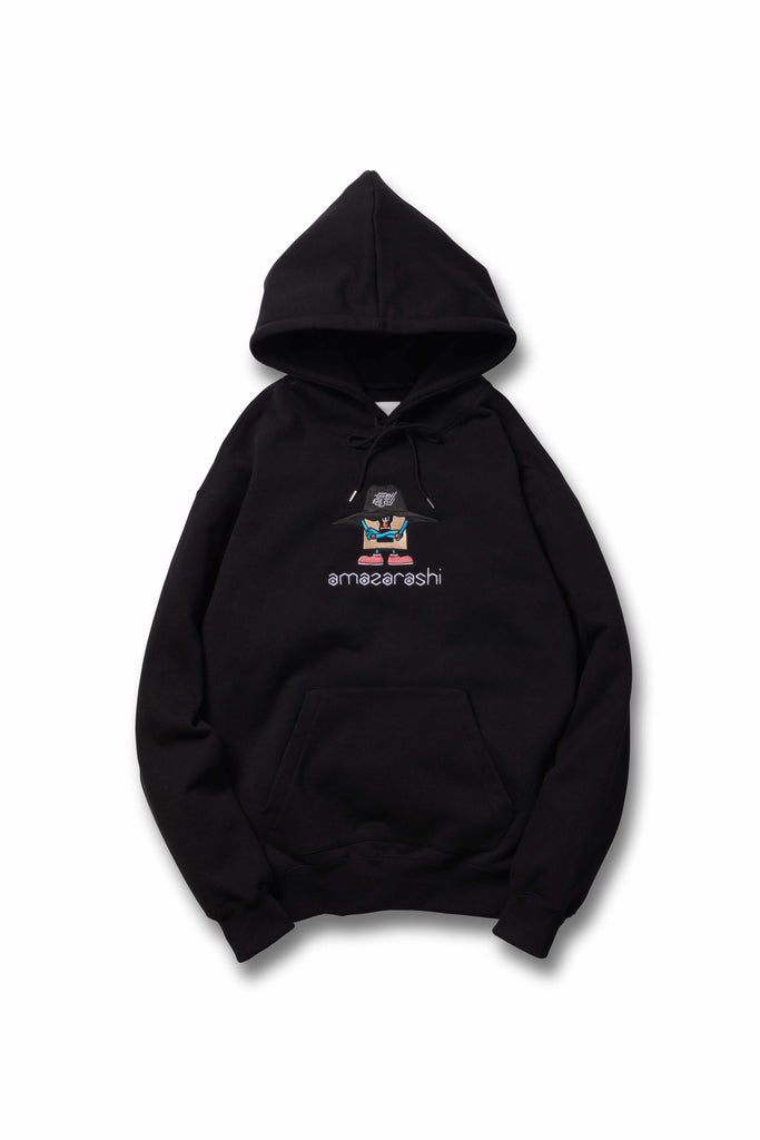 VR × AMAZARASHI × DENEI LAB. HOODIE / BLK