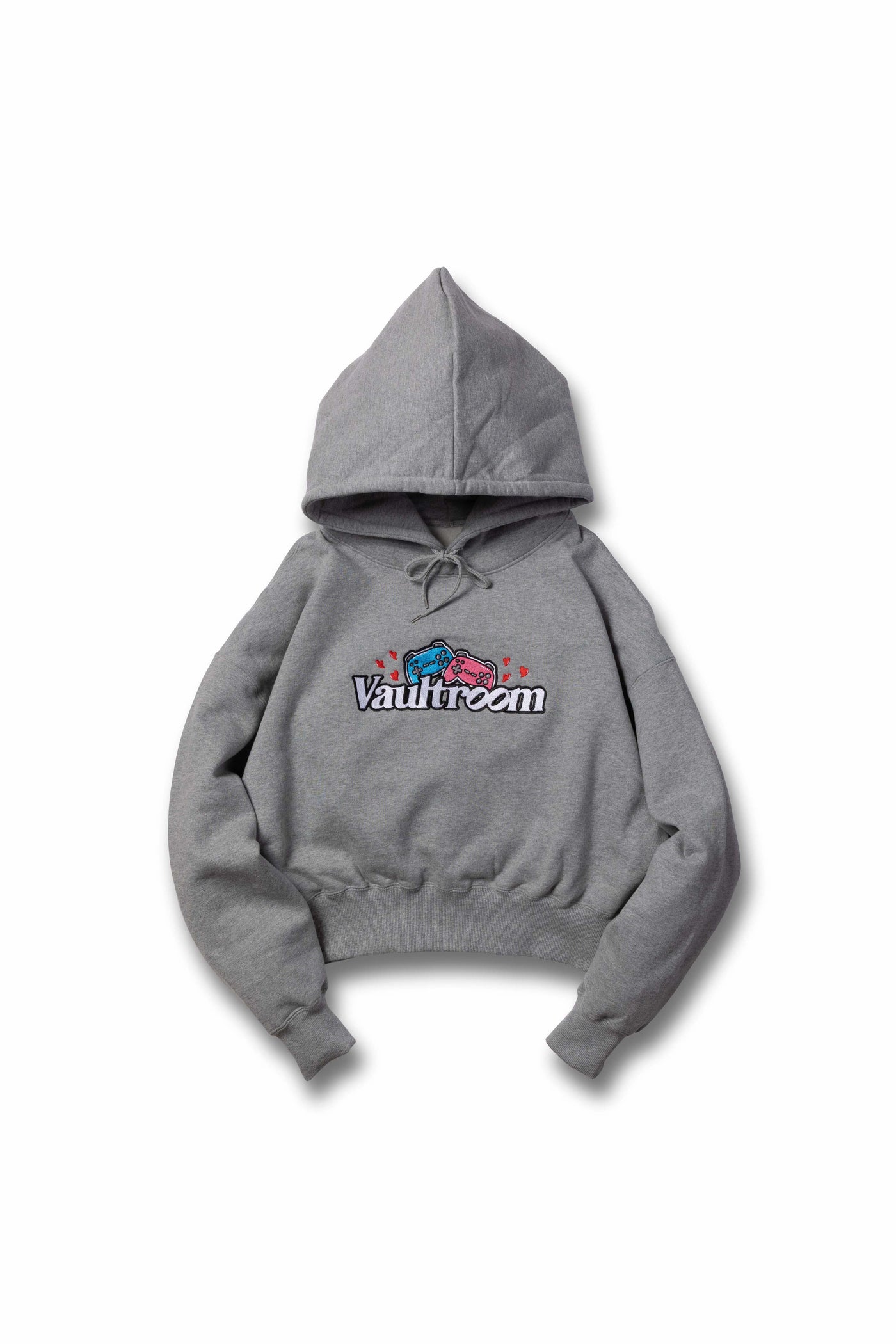 vaultroomTWO PLAY WOMENS CROPPED HOODIE / GRY
