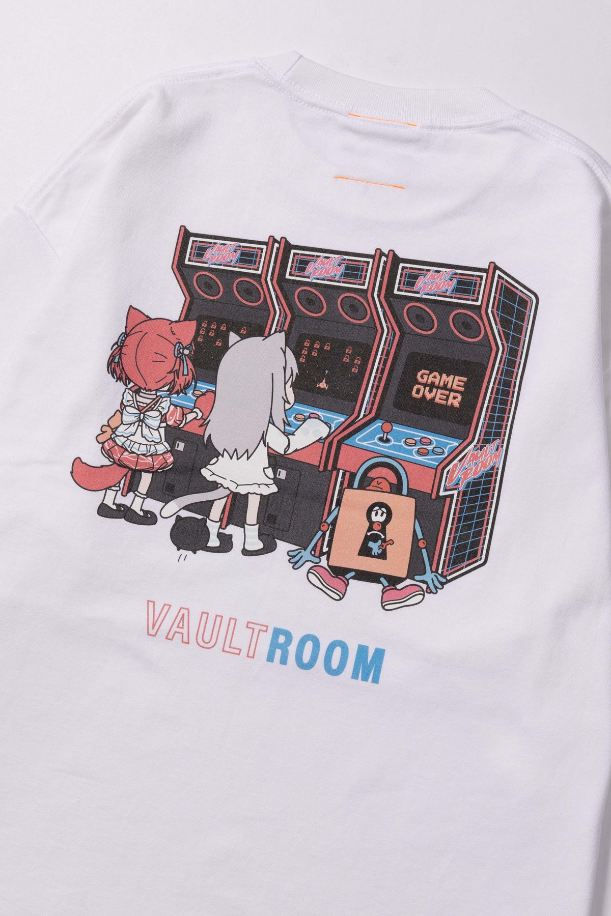 vaultroom VR × KARUBINACHO TEE / WHT-