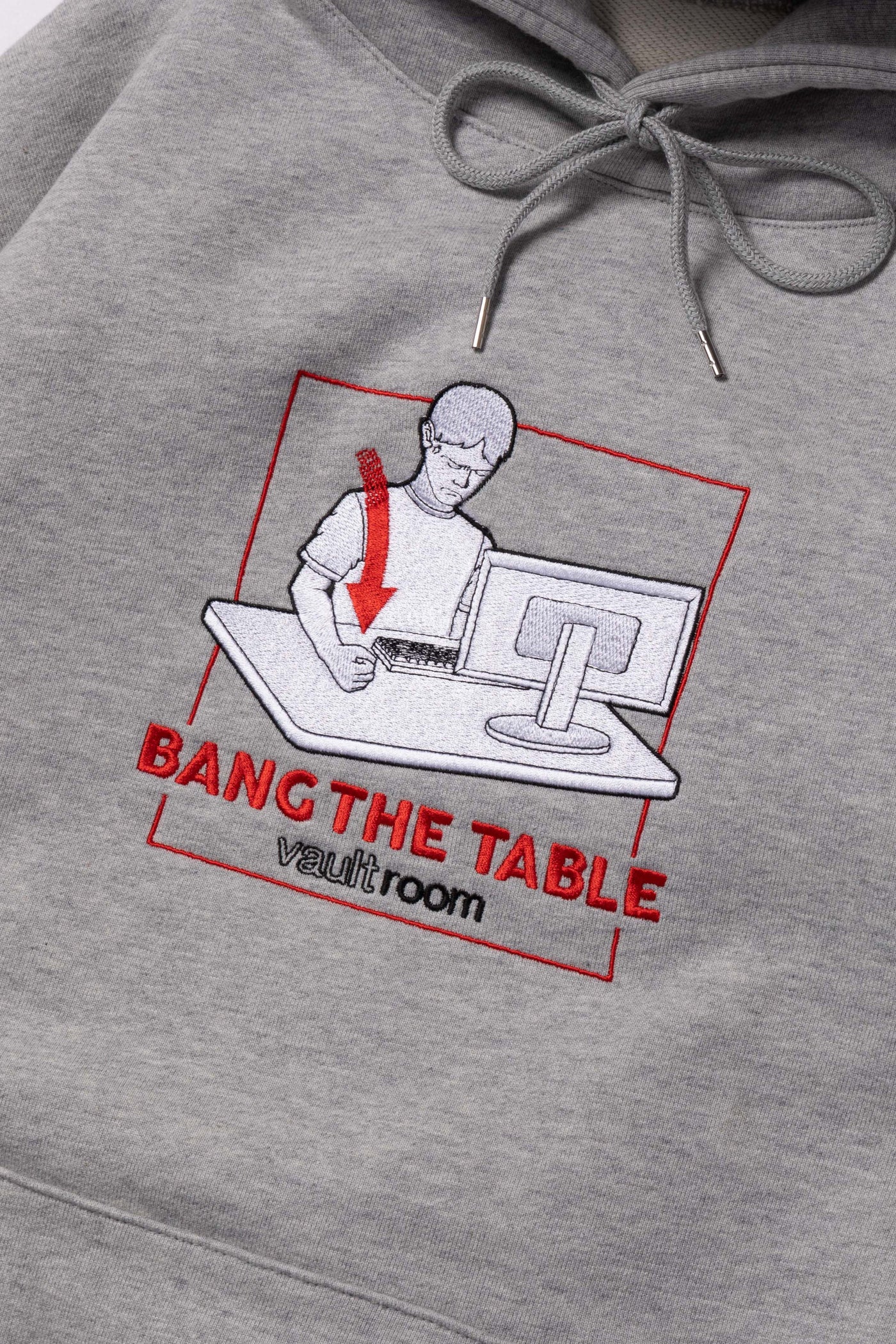 BANG THE TABLE HOODIE / GRY