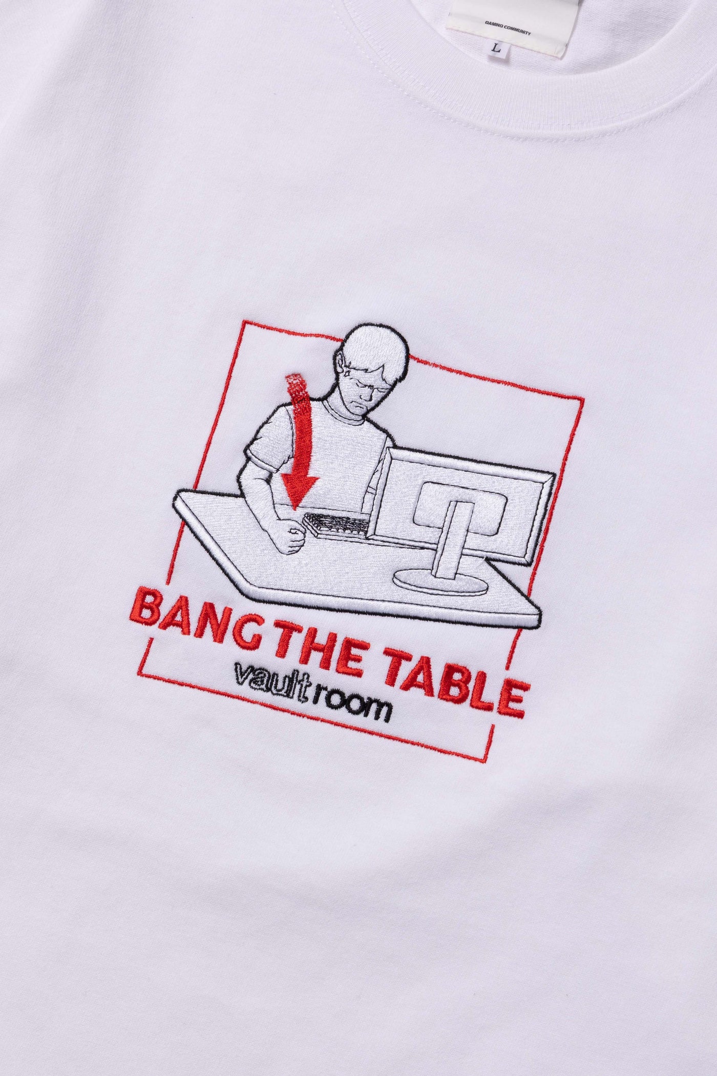 BANG THE TABLE TEE / WHT