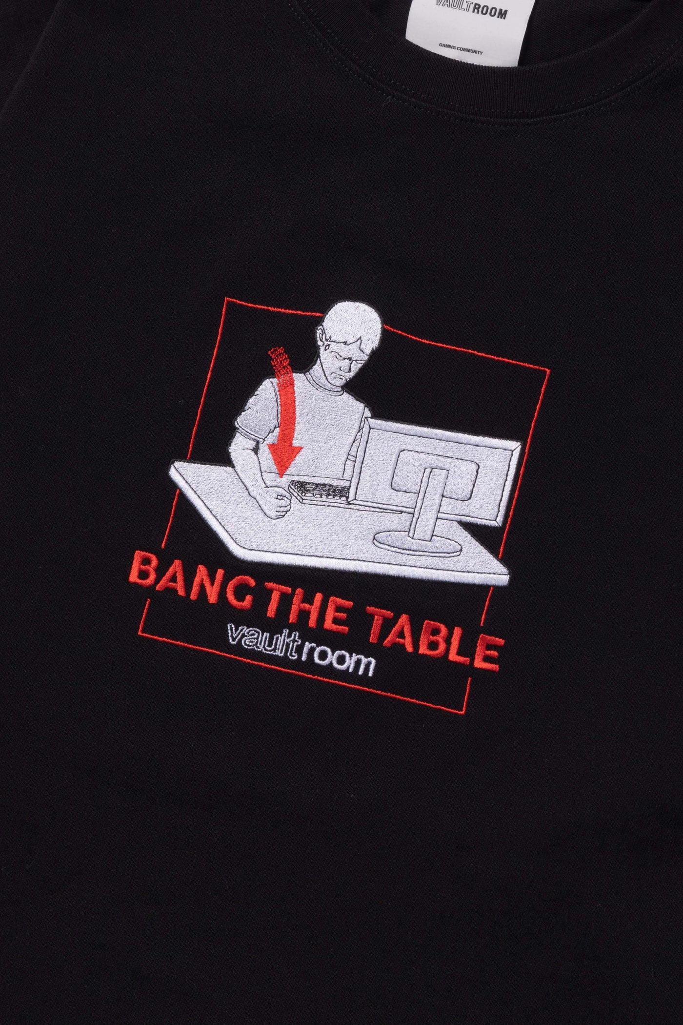 vaultroom BANG THE TABLE TEE / BLK - トップス