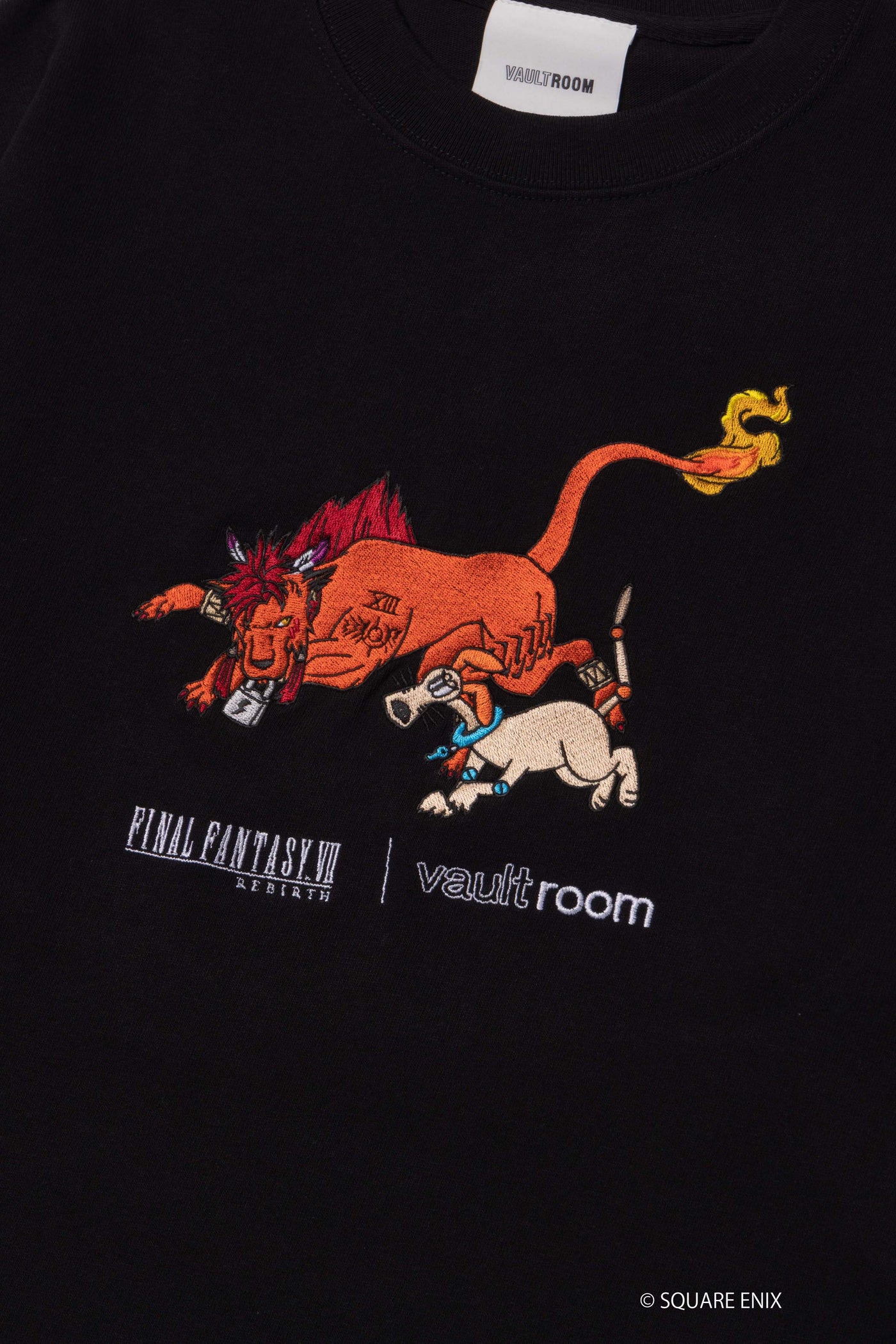 VR × RED XIII TEE 〈vaultroom〉 / BLK袖丈半袖