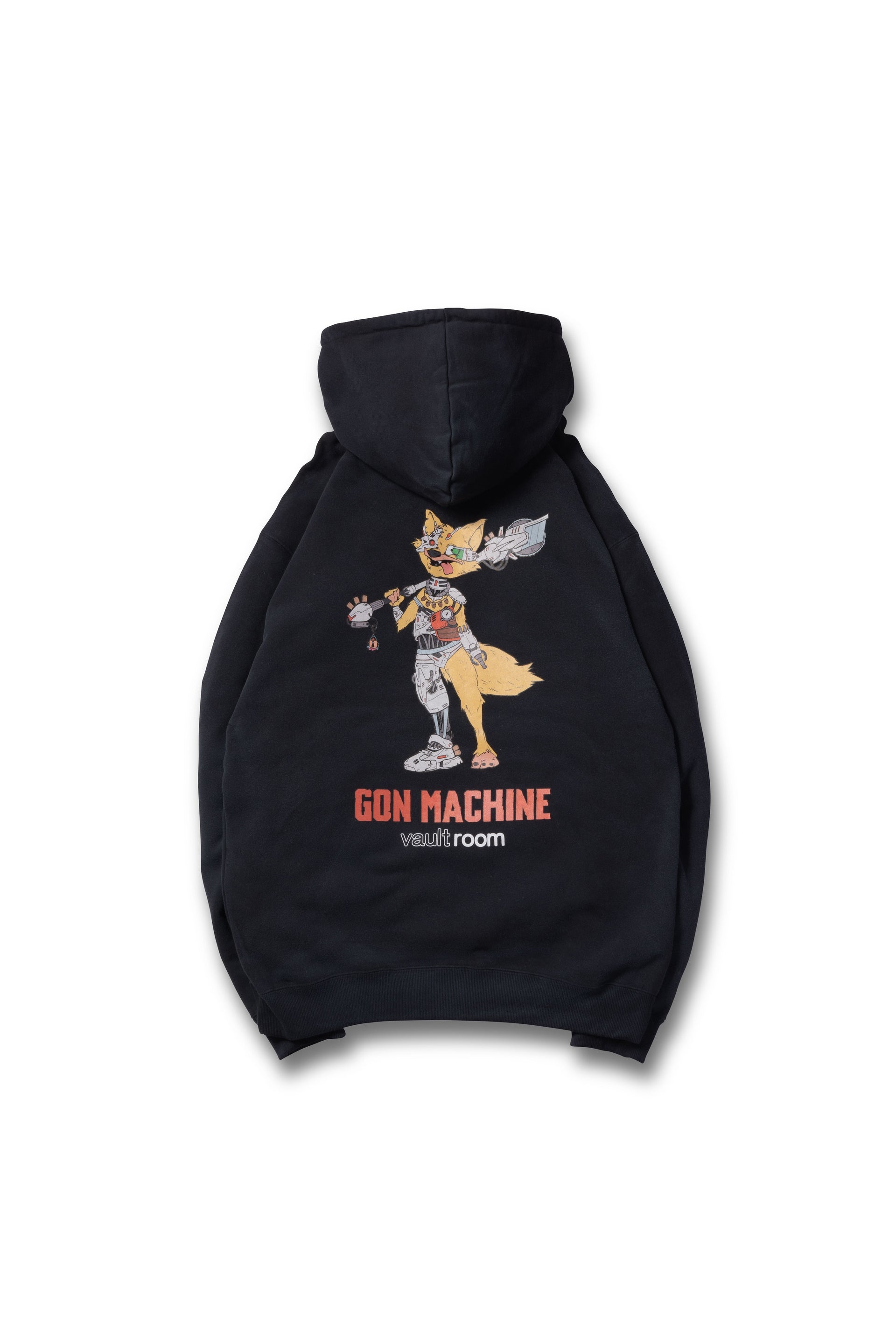 GON MACHINE HOODIE / FADE BLACK – VAULTROOM 