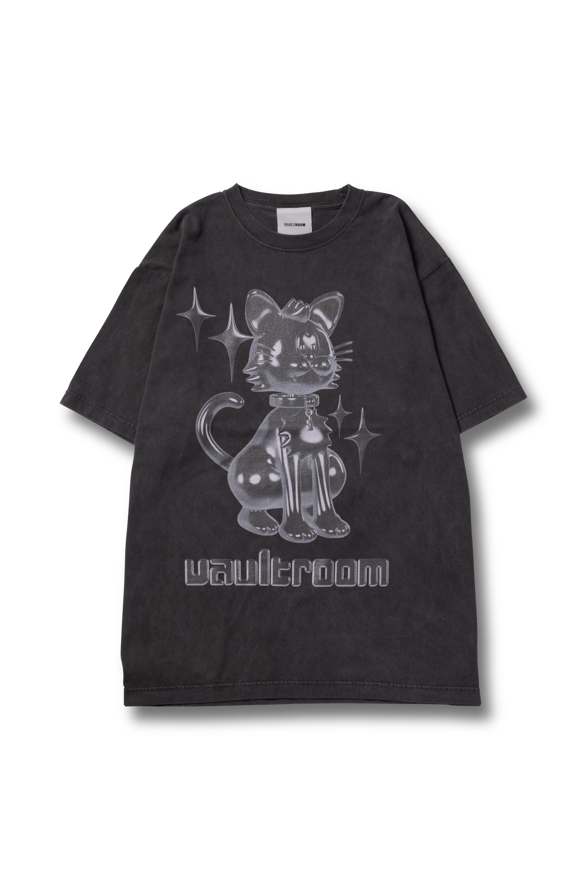 METAL KEY CAT TEE / CHARCOAL – VAULTROOM