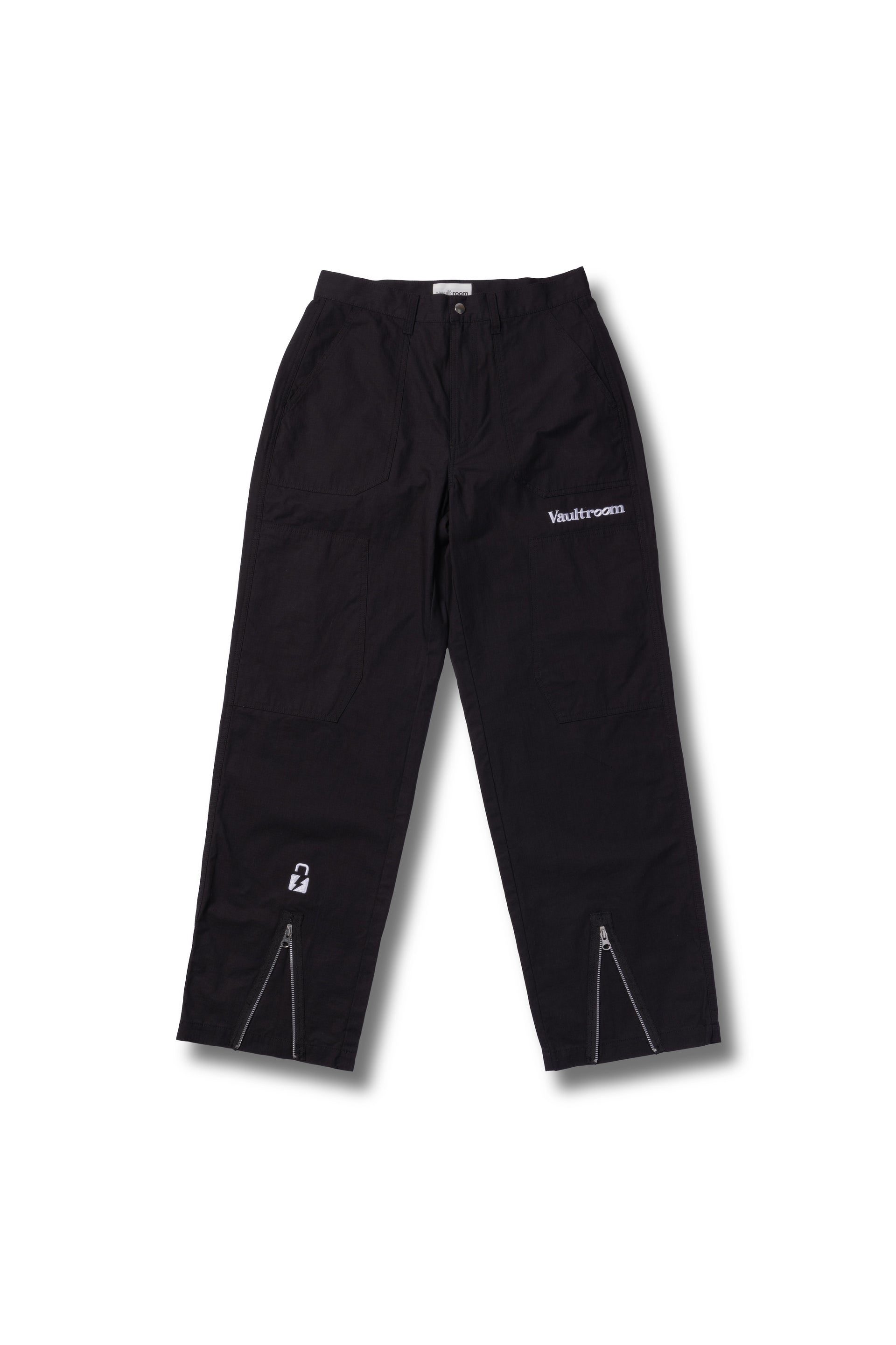BAKER ZIPPED PANTS / BLACK – VAULTROOM
