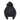 CHAIN LOGO DYED ZIP HOODIE / BLACK