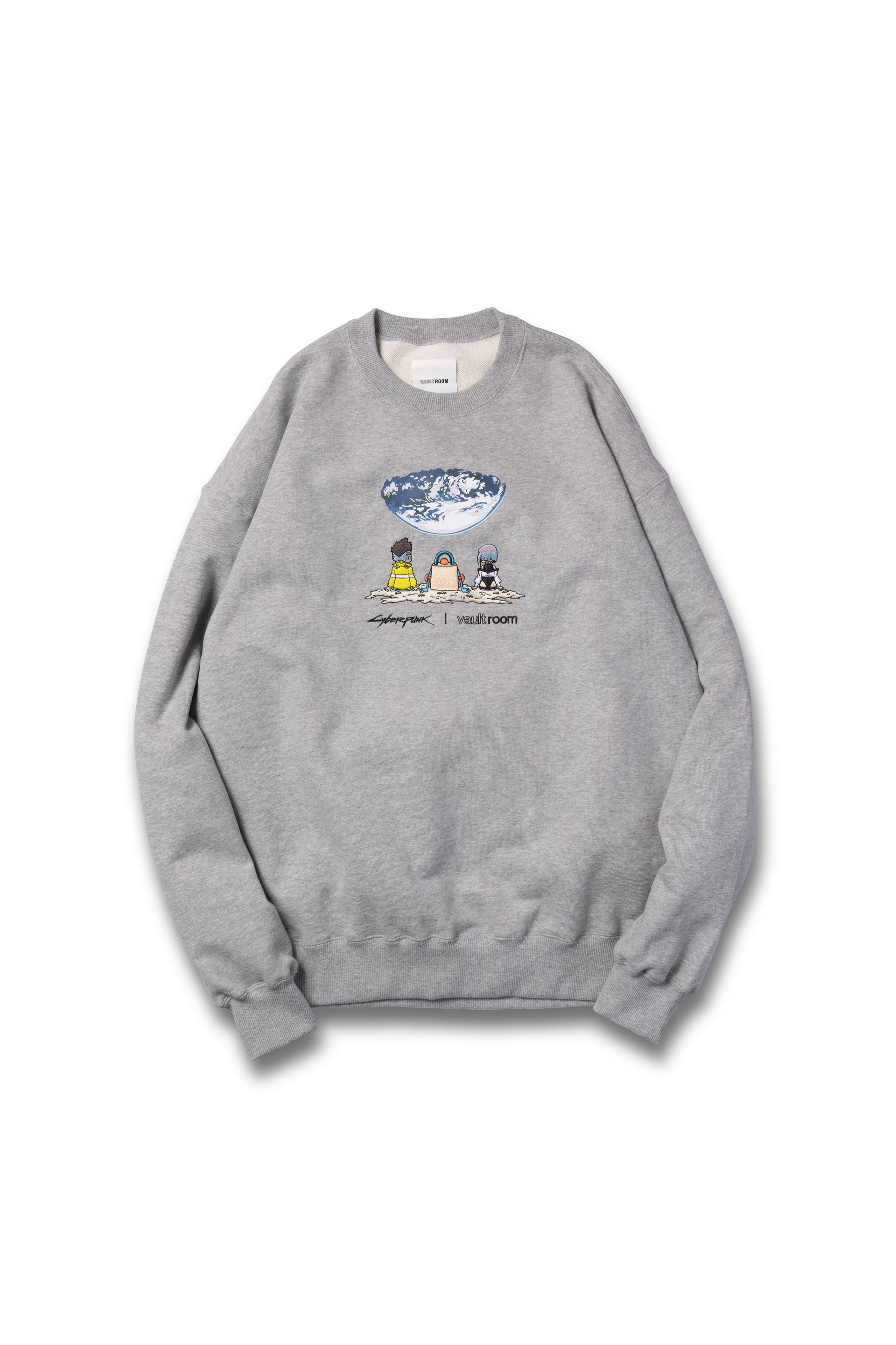 VR × CYBERPUNK CREWNECK / GREY – VAULTROOM 