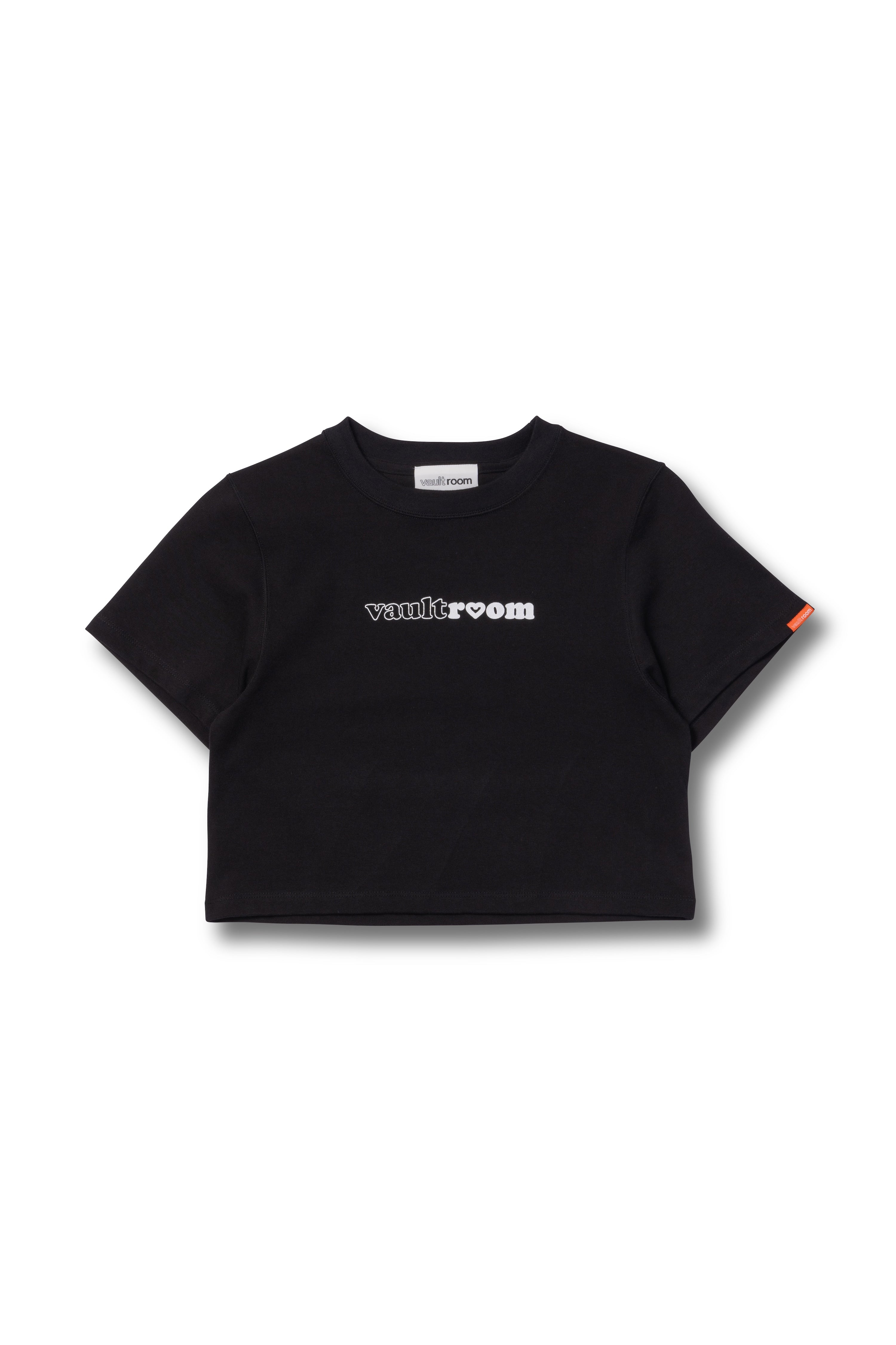 9090girl M 90 Logo Cropped Tee ブラック Logo Cropped Tee