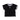 [Women's] KEY LOGO TRIM TEE / BLK×WHT