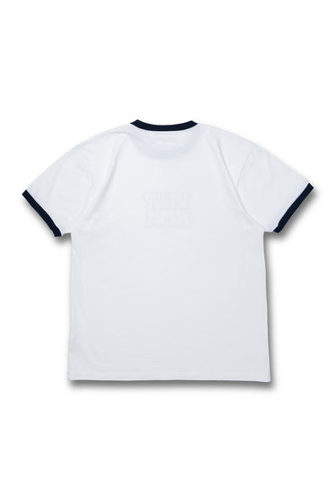 70's LOGO TRIM TEE / WHT×NVY - vaultroom 公式オンラインストア