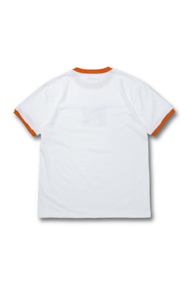 70's LOGO TRIM TEE / WHT×ORG - vaultroom 公式オンラインストア
