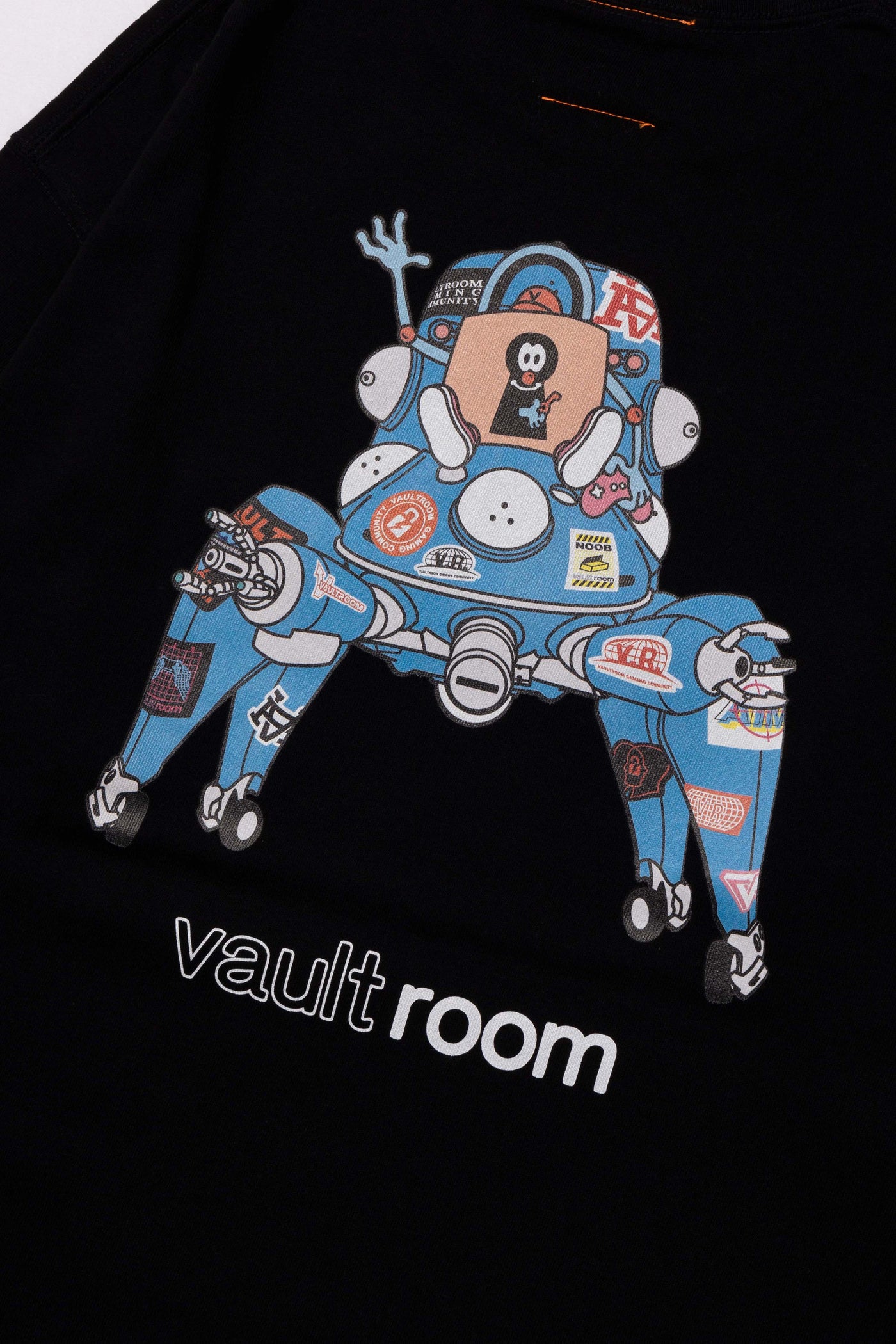 vault room × 攻殻機動隊　タチコマ　パーカー　Lサイズ黒のパーカー