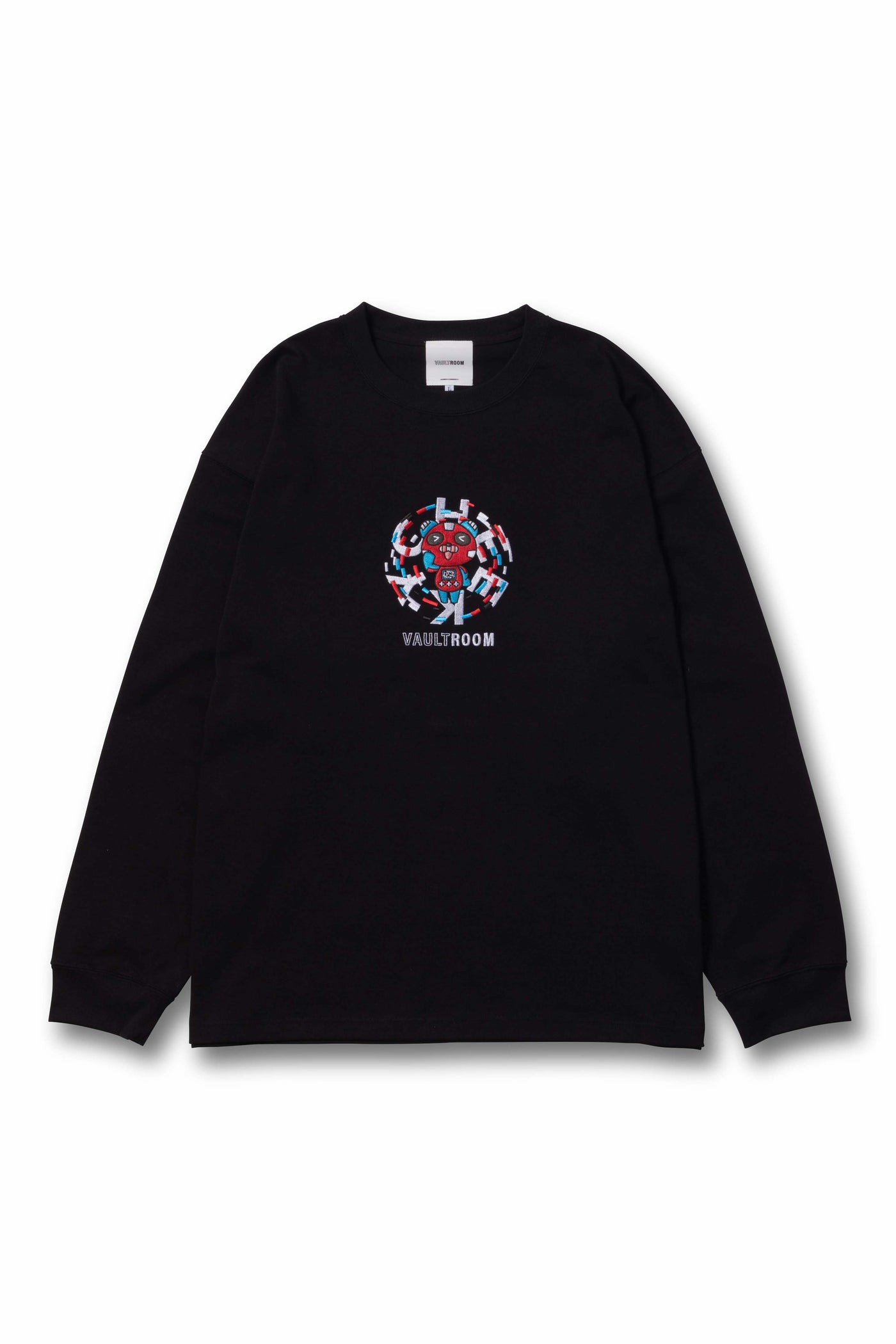 VR × CHEEKY BIG L/S TEE / BLK | zold-ut.hu