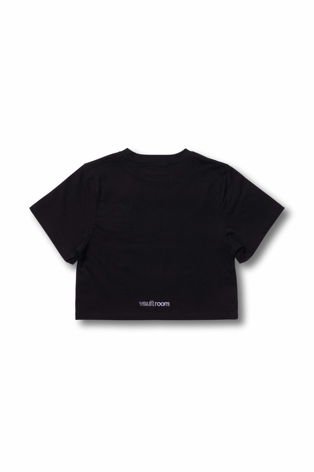 LOGO MINI CROPPED TEE / BLK – VAULTROOM