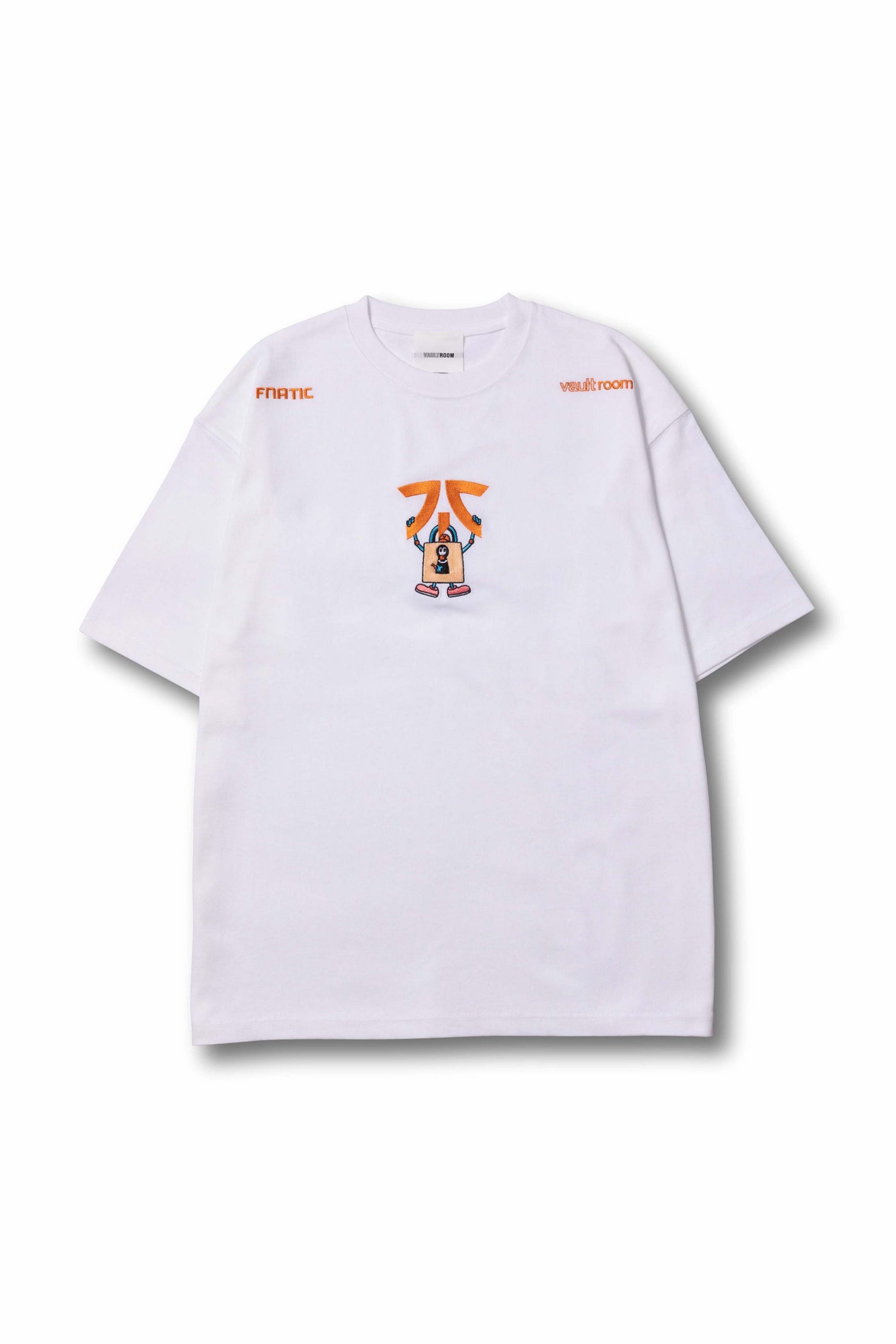 超安い】 VR × FNATIC TEE XL ホワイト Tシャツ/カットソー(半袖/袖